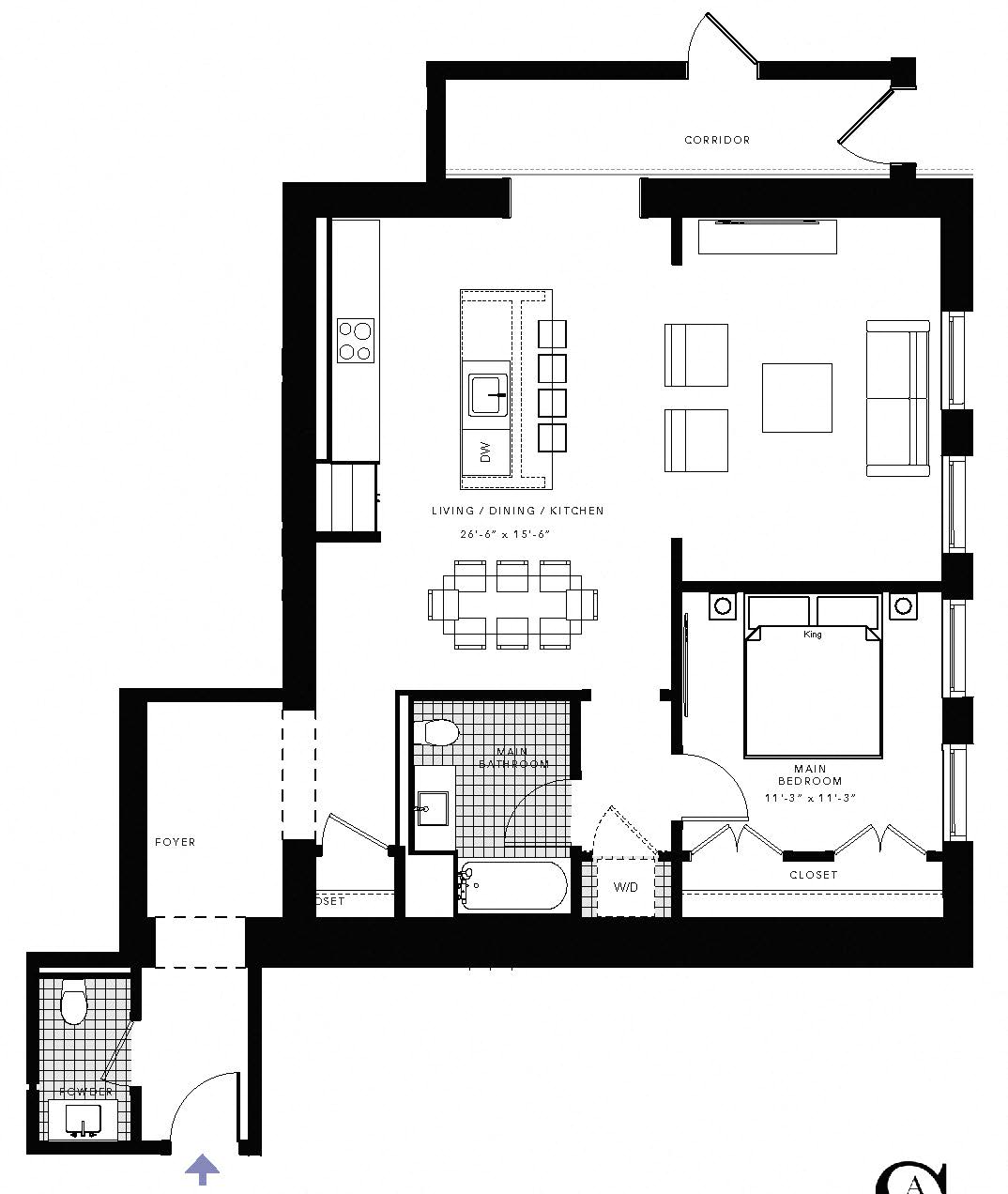 Suite A Floorplan